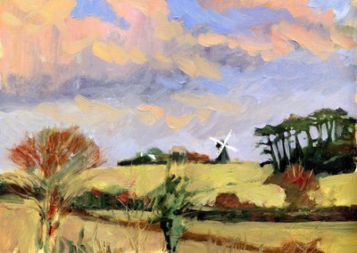 Evening Windmill by Clive Metcalfe
